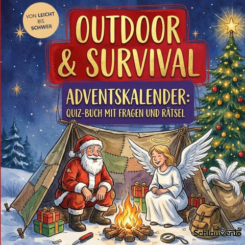 Outdoor & Survival-Adventskalender: Quiz-Buch mit Fragen und Rätsel