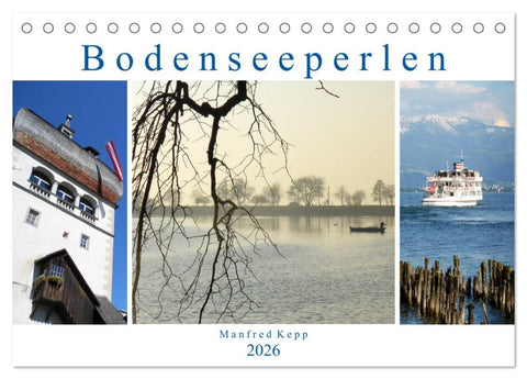 Bodenseeperlen (Tischkalender 2026 DIN A5 quer), CALVENDO Monatskalender