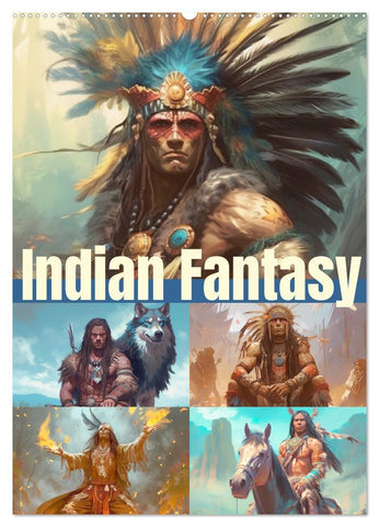 Indian Fantasy (Wandkalender 2027 DIN A2 hoch), CALVENDO Monatskalender