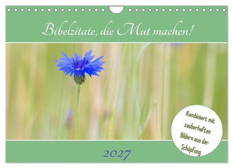 Bibelzitate, die Mut machen! (Wandkalender 2027 DIN A4 quer), CALVENDO Monatskalender