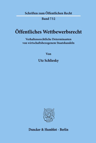 Öffentliches Wettbewerbsrecht.