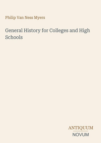 General History for Colleges and High Schools