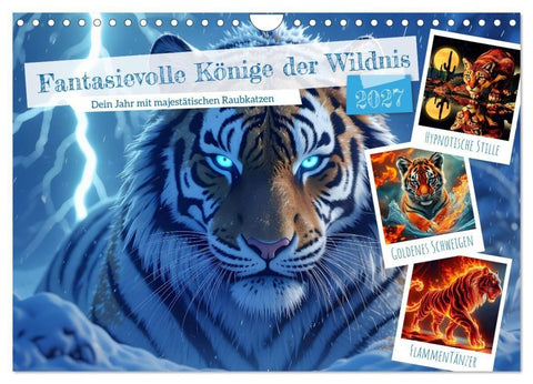 Fantasievolle Könige der Wildnis (Wandkalender 2027 DIN A4 quer), CALVENDO Monatskalender