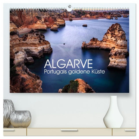 Algarve - Portugals goldene Küste (hochwertiger Premium Wandkalender 2027 DIN A2 quer), Kunstdruck in Hochglanz