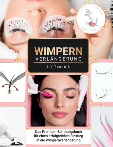 Wimpernverlängerung 1:1 Technik