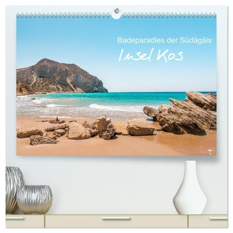 Insel Kos - Badeparadies der Südägäis (hochwertiger Premium Wandkalender 2027 DIN A2 quer), Kunstdruck in Hochglanz