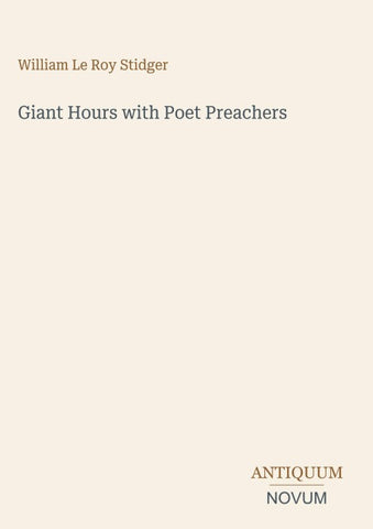 Giant Hours with Poet Preachers