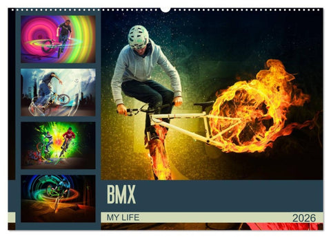 BMX My Life (Wandkalender 2026 DIN A2 quer), CALVENDO Monatskalender