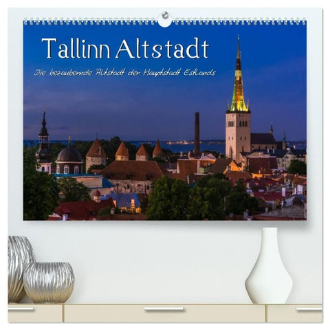 Tallinn Altstadt (hochwertiger Premium Wandkalender 2027 DIN A2 quer), Kunstdruck in Hochglanz