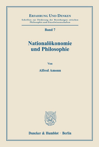 Nationalökonomie und Philosophie.