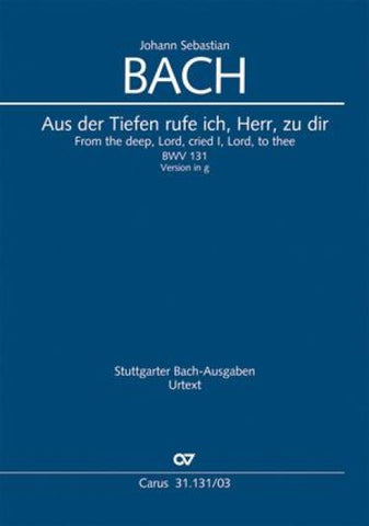 Aus der Tiefen rufe ich, Herr, zu dir (Klavierauszug)