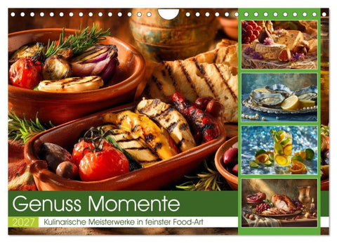 Genuss Momente (Wandkalender 2027 DIN A4 quer), CALVENDO Monatskalender