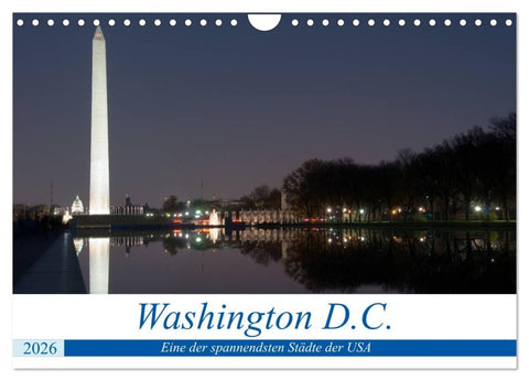 Washington D.C. (Wandkalender 2026 DIN A4 quer), CALVENDO Monatskalender