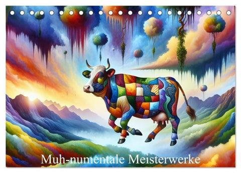 Muh-numentale Meisterwerke (Tischkalender 2027 DIN A5 quer), CALVENDO Monatskalender