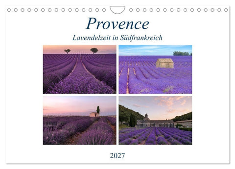 Provence, Lavendelzeit in Südfrankreich (Wandkalender 2027 DIN A4 quer), CALVENDO Monatskalender