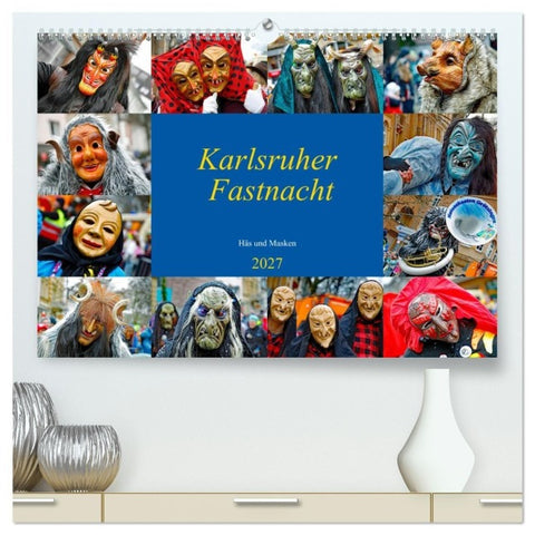 Karlsruher Fastnacht (hochwertiger Premium Wandkalender 2027 DIN A2 quer), Kunstdruck in Hochglanz