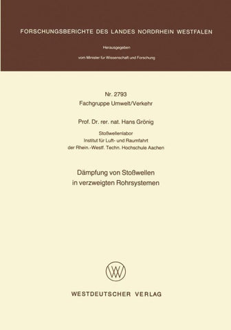 Dämpfung von Stoßwellen in verzweigten Rohrsystemen