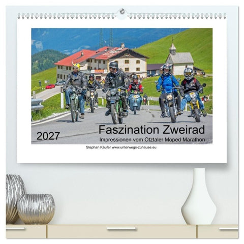 Faszination Zweirad - Impressionen vom Ötztaler Moped Marathon (hochwertiger Premium Wandkalender 2027 DIN A2 quer), Kunstdruck in Hochglanz