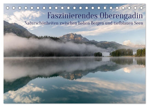 Faszinierendes Oberengadin (Tischkalender 2027 DIN A5 quer), CALVENDO Monatskalender