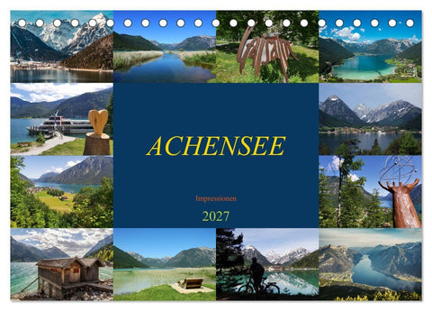ACHENSEE Impressionen (Tischkalender 2027 DIN A5 quer), CALVENDO Monatskalender