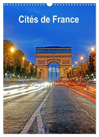 Cités de France (Calendrier mural 2027 DIN A3 horizontal), CALVENDO calendrier mensuel