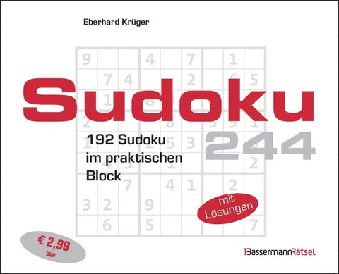 Sudokublock 244 (5 Exemplare à 2,99 €)