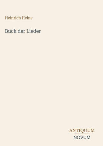 Buch der Lieder
