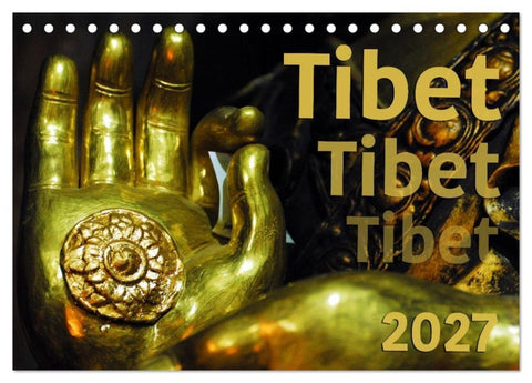 Tibet - Tibet - Tibet 2027 (Tischkalender 2027 DIN A5 quer), CALVENDO Monatskalender