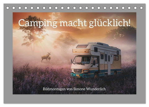 Camping macht glücklich! (Tischkalender 2027 DIN A5 quer), CALVENDO Monatskalender