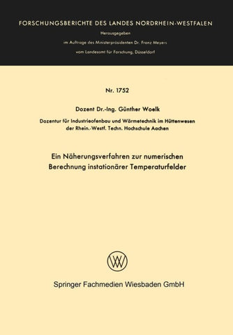 Ein Näherungsverfahren zur numerischen Berechnung instationärer Temperaturfelder