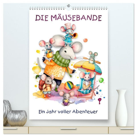 Die Mäusebande (hochwertiger Premium Wandkalender 2027 DIN A2 hoch), Kunstdruck in Hochglanz