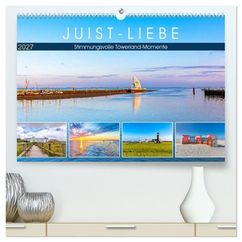 JUIST-LIEBE (hochwertiger Premium Wandkalender 2027 DIN A2 quer), Kunstdruck in Hochglanz