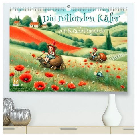 Die rollenden Käfer von Krabblingerode (hochwertiger Premium Wandkalender 2026 DIN A2 quer), Kunstdruck in Hochglanz