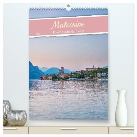 Malcesine - Eine Perle des Gardasees (hochwertiger Premium Wandkalender 2027 DIN A2 hoch), Kunstdruck in Hochglanz