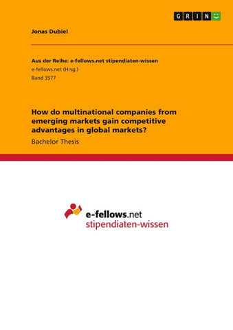 How do multinational companies from emerging markets gain competitive advantages in global markets?