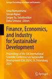 Finance, Economics, and Industry for Sustainable Development