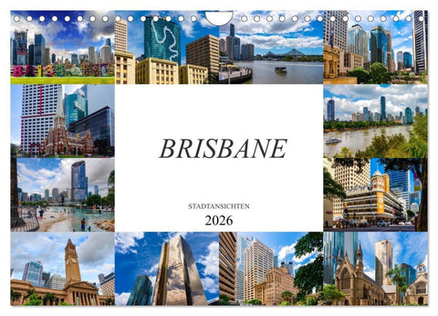 Brisbane Stadtansichten (Wandkalender 2026 DIN A4 quer), CALVENDO Monatskalender