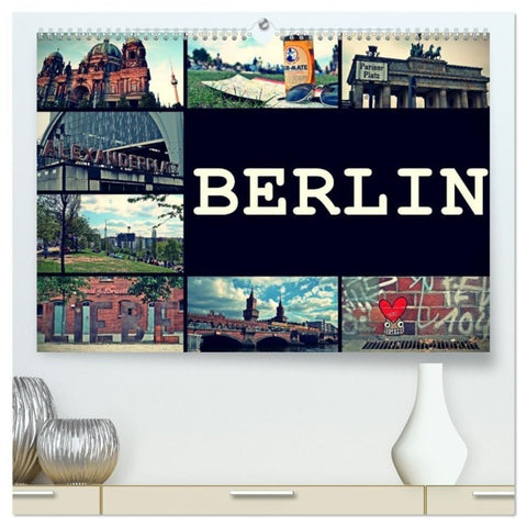 BERLIN horizontal (hochwertiger Premium Wandkalender 2027 DIN A2 quer), Kunstdruck in Hochglanz