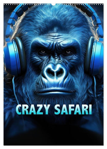 Crazy Safari (Wandkalender 2027 DIN A2 hoch), CALVENDO Monatskalender