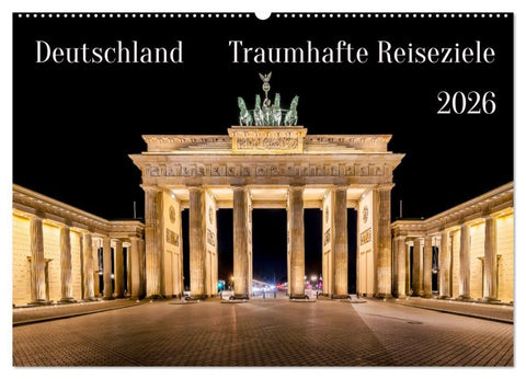 Deutschland - Traumhafte Reiseziele (Wandkalender 2026 DIN A2 quer), CALVENDO Monatskalender