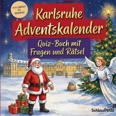 Karlsruhe-Adventskalender: Quiz-Buch mit Fragen und Rätsel