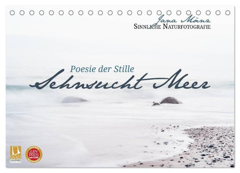 Sehnsucht Meer - Poesie der Stille (Tischkalender 2027 DIN A5 quer), CALVENDO Monatskalender