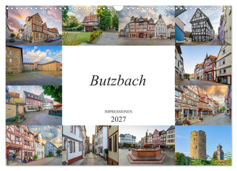 Butzbach Impressionen (Wandkalender 2027 DIN A3 quer), CALVENDO Monatskalender