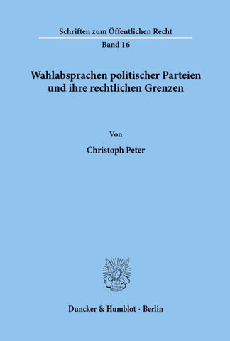 Wahlabsprachen politischer Parteien und ihre rechtlichen Grenzen.