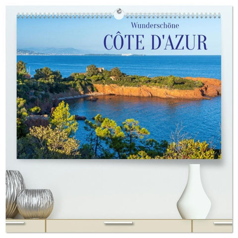 Wunderschöne Côte d'Azur (hochwertiger Premium Wandkalender 2026 DIN A2 quer), Kunstdruck in Hochglanz