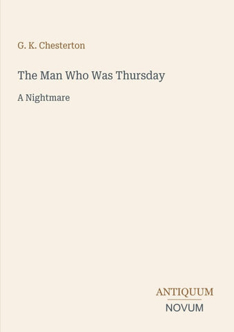 The Man Who Was Thursday