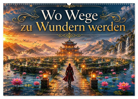 Wo Wege zu Wundern werden (Wandkalender 2027 DIN A2 quer), CALVENDO Monatskalender