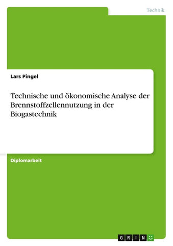 Technische und ökonomische Analyse der Brennstoffzellennutzung in der Biogastechnik