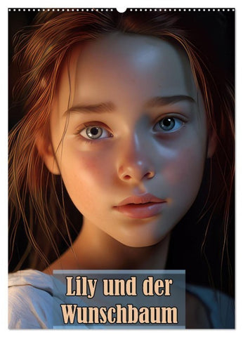 Lily und der Wunschbaum (Wandkalender 2027 DIN A2 hoch), CALVENDO Monatskalender