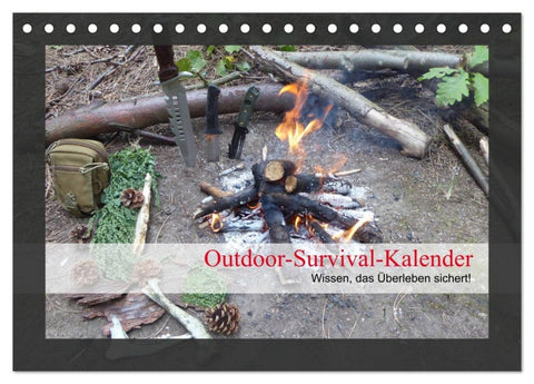 Outdoor-Survival-Kalender (Tischkalender 2027 DIN A5 quer), CALVENDO Monatskalender
